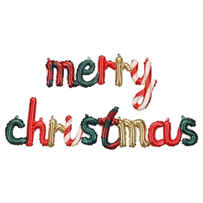 파티데코 메리크리스마스 레터 은박 풍선