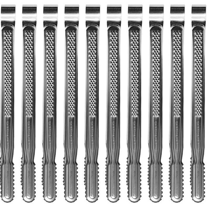 벅칼 스테인레스 주방 악어 집게 20 x 270 mm, 단일 색상, 10개