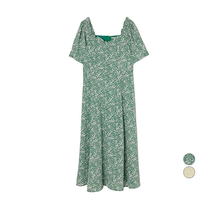 플라스틱아일랜드 하트넥 페미닌 롱 원피스 PP2WO585