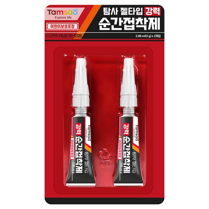 탐사 젤타입 강력 순간접착제 2p, 1개