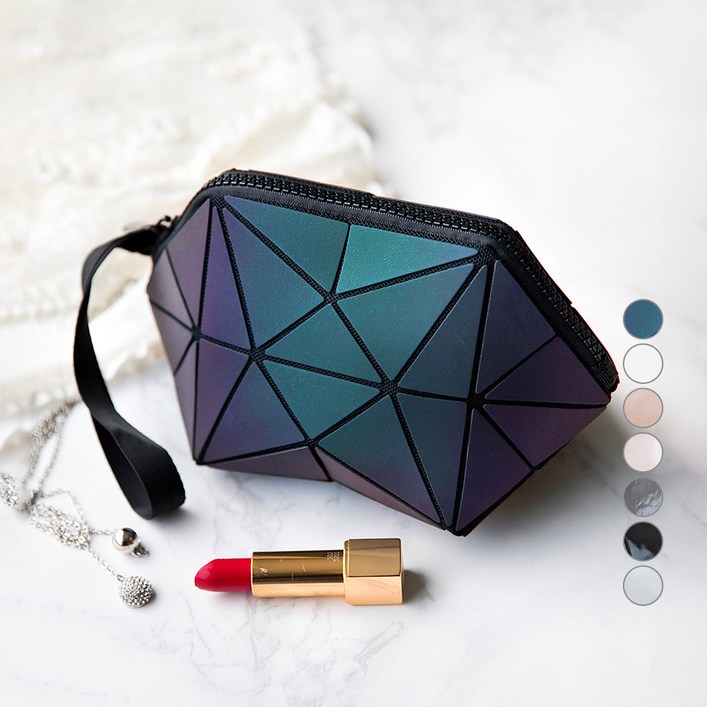 끄레앙 큐브 펄 화장품 파우치 1510