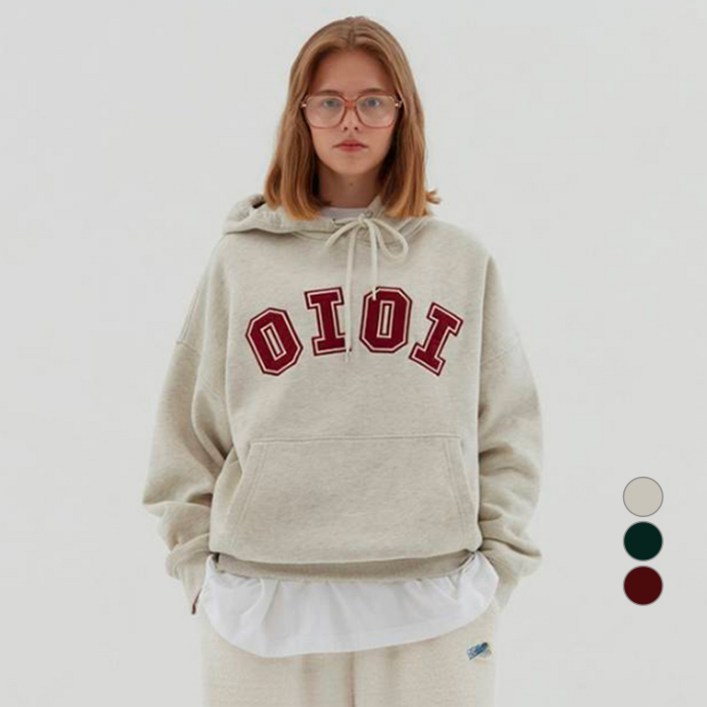 오아이오아이 여성용 시그니처 후드티