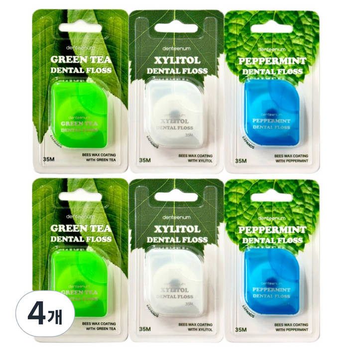 덴티넘 스마트 스펀지치실 3종 x 2개, 4개, 6개입, 35m