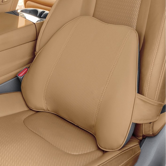 벤오토 베리어 차량용 메모리폼 등받이 쿠션, 1개, 듄 베이지