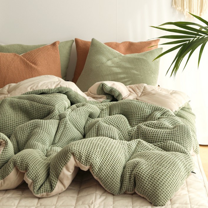 헬로우슬립 모달와플 극세사 겨울 차렵이불세트