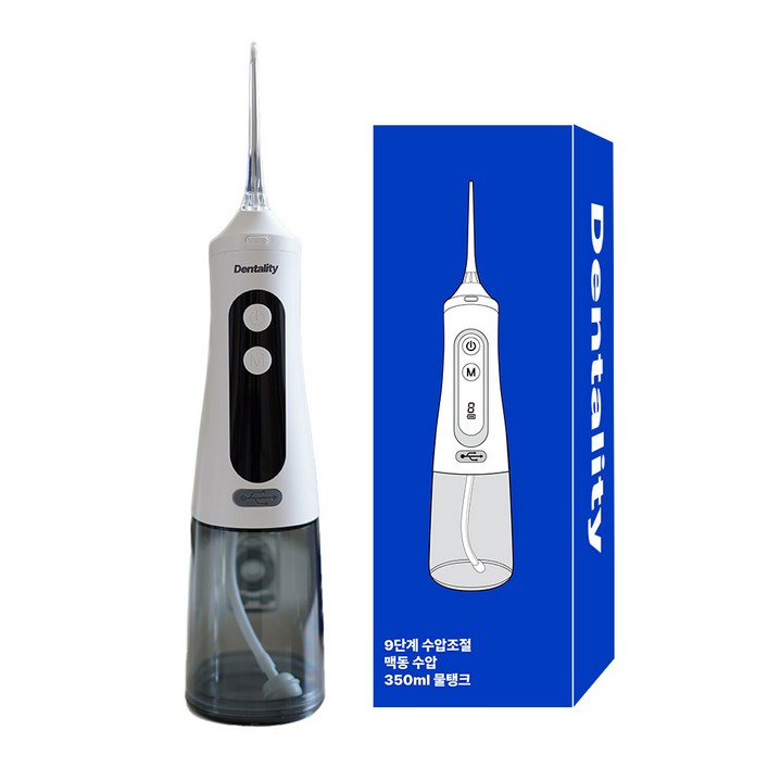 덴탈리티 9단계 수압조절 구강세정기, 단일색상
