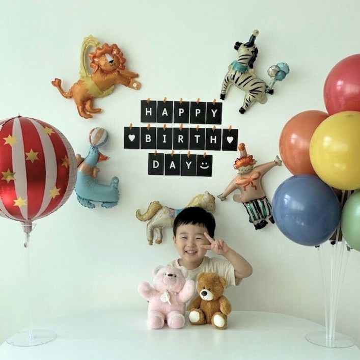 히얼투파티 서커스 풍선세트 생일파티 풍선