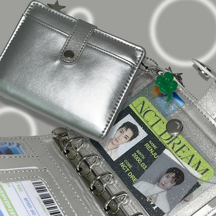 청년토이 M5 실버코어 5공 미니 포카 콜렉트북 반지갑