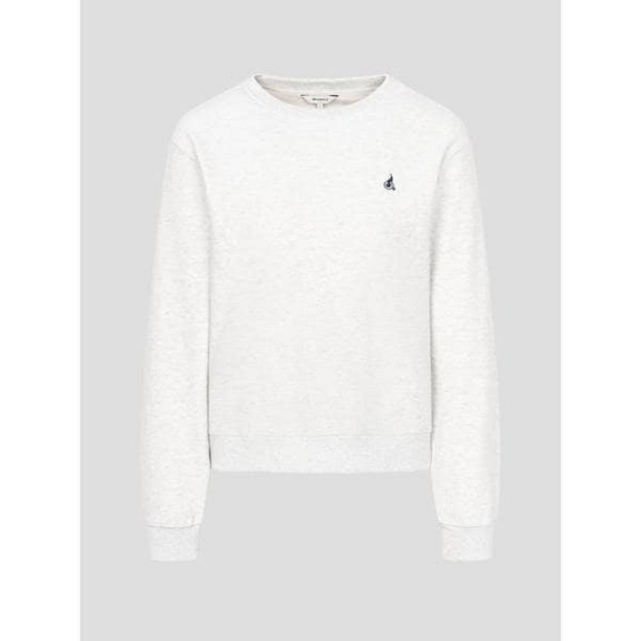 ❲백화점제품❳ 빈폴레이디스 데일리 티셔츠 코튼 혼방 레귤러핏 스웨트 셔츠 라이트 그레이 BF5841C992 긴팔 면티