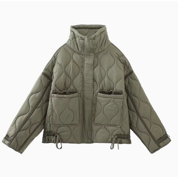 ZARA 자라 경량  패딩 크롭  점퍼 자켓