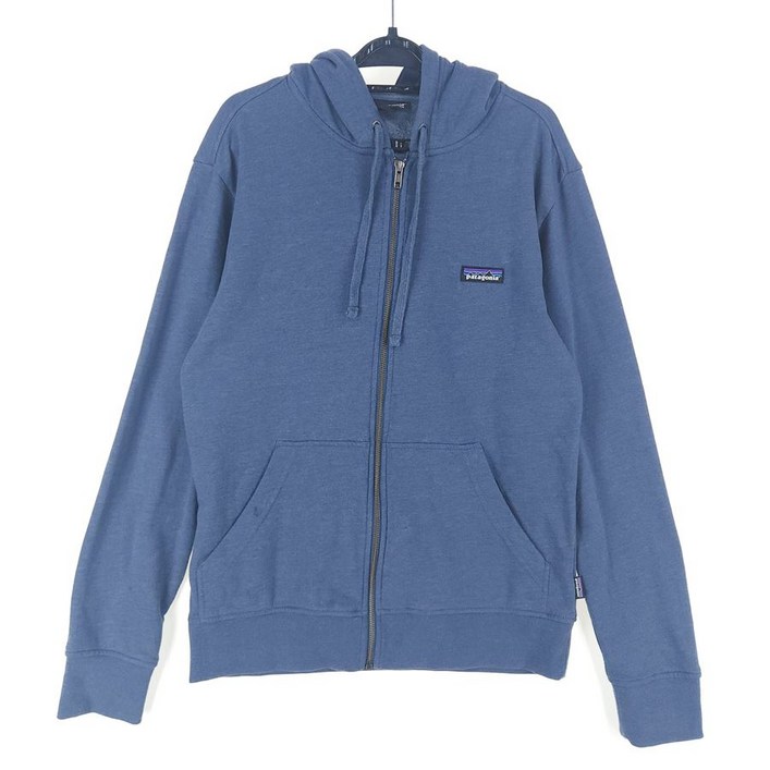 빈티지프렌 남S파ㅌㅏ고니아 블루그레이 후드 집업