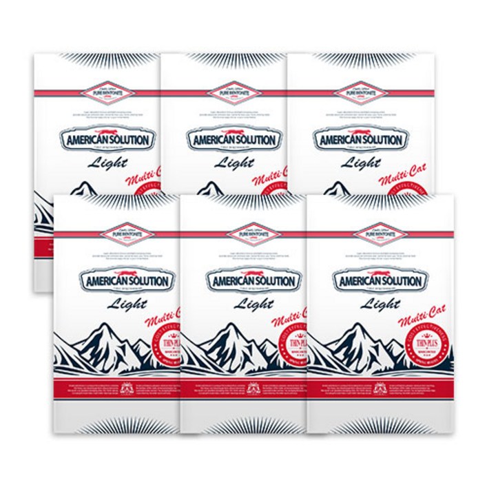 아메리칸솔루션 라이트 씬플러스 6kg6봉, 6kg, 6개