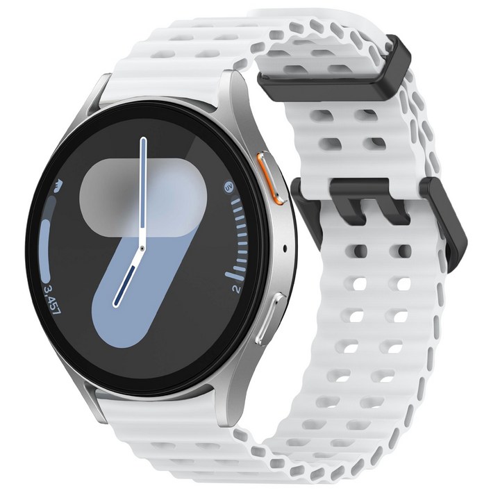 갤럭시워치 7 6 5 4 클래식 호환 스트랩 방수성 스포츠 마린 밴드 40mm 44mm 45mm 43mm 47mm 42mm 46mm