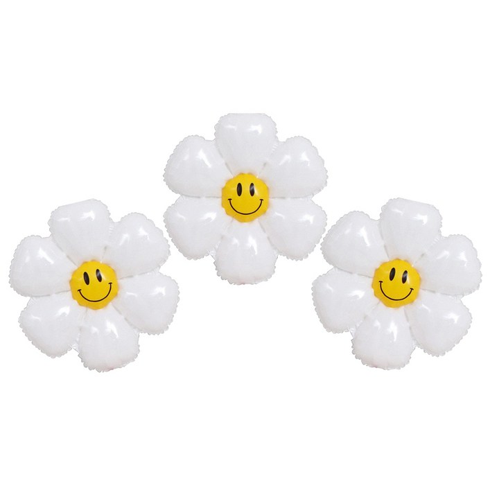 데이지풍선 꽃풍선 특대형110cm, 대형72cm, 중형45cm 파티용품세트 에브리띵스마일1095, 3개, 데이지 특대형