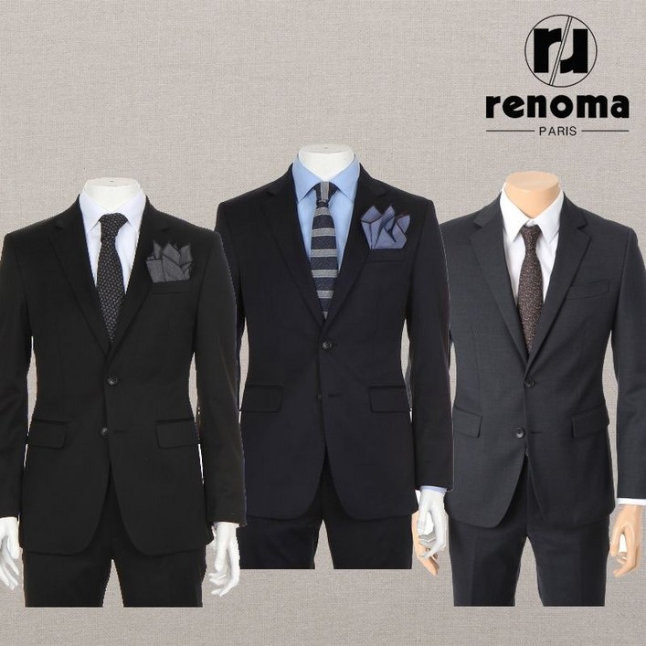 백화점 상품 레노마남성 신상이벤트SS 25년신상 베스트3컬러 봄여름 최고급 무광 스판 정장 4448476