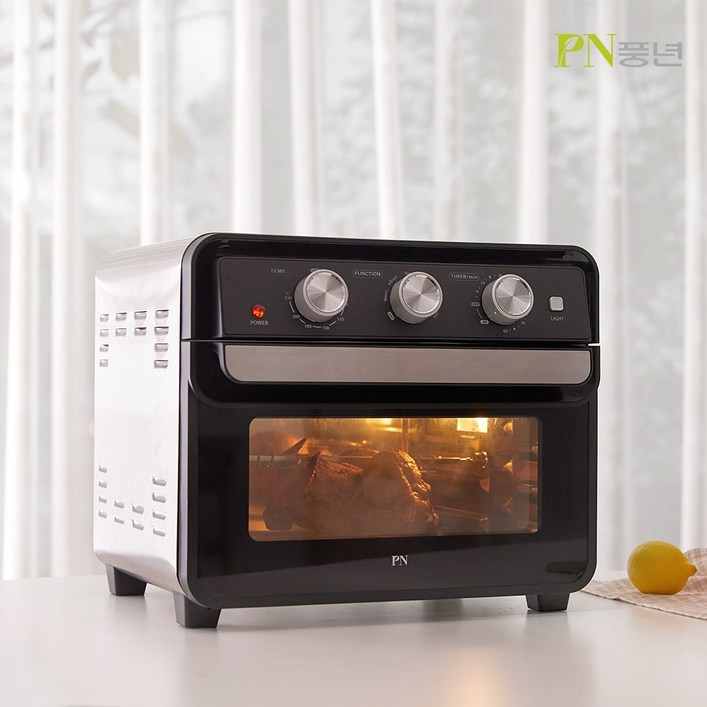 풍년 스텐 에어프라이어 오븐 대용량 22L, TYA220BCLG