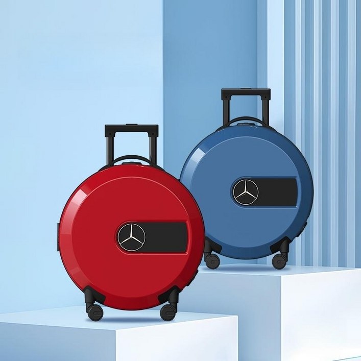 벤츠 오리지널 지바겐 타이어커버 모양 20인치 PC 기내용 하드캐리어