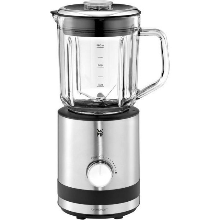 WMF Kitchen Nminis Compact Blender, 0,8 l, 400 Watt, Glass Jug, Cromargan MatteSilver B01JIS0VS0