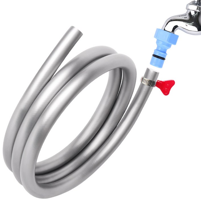 꼬이지않는 말랑이 물호스+호스밴드+수도커플링 2M 4M 6M 8M 10M (옵션선택)