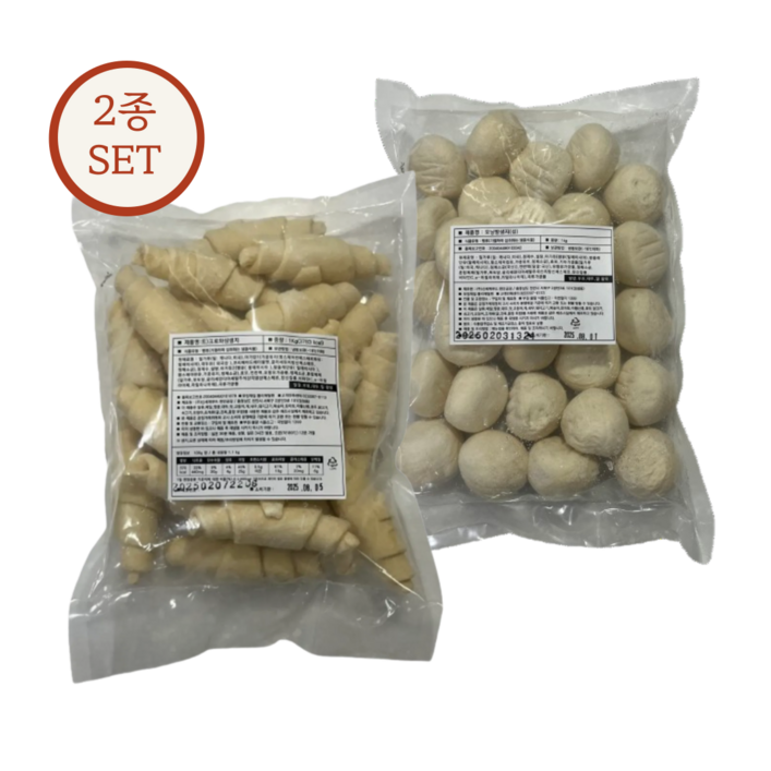 신세계 모닝빵 크로아상 생지 2종1.1kg