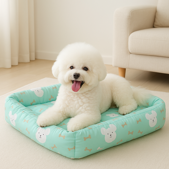 강아지 고양이 반려동물 아이스 범퍼 쿨매트, 민트, 1개