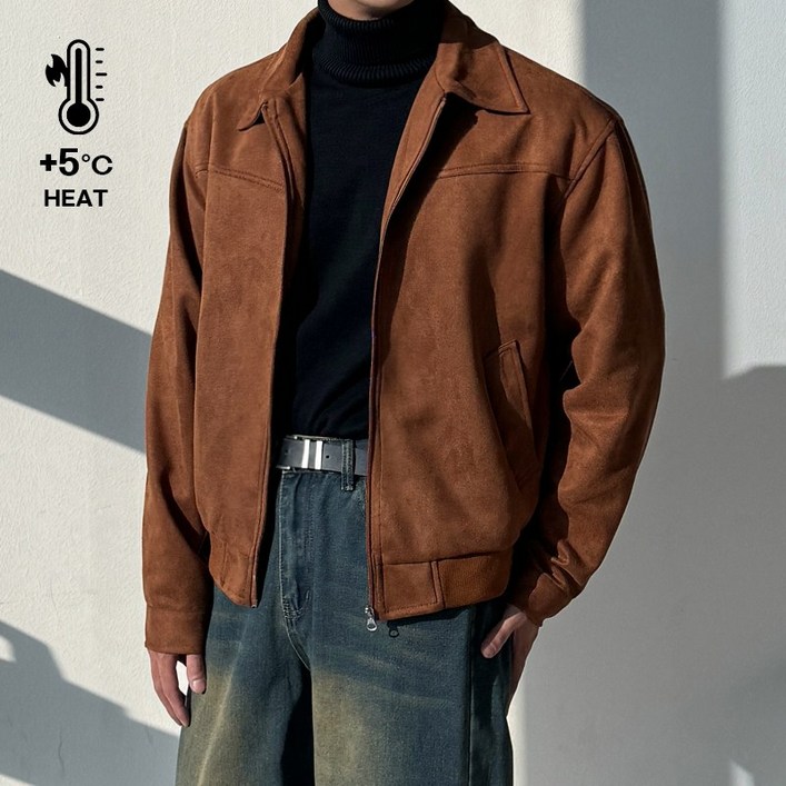 [기모] 남자 남성 겨울 고퀄리티 스웨이드 크롭 트러커 자켓 점퍼(기모안감)