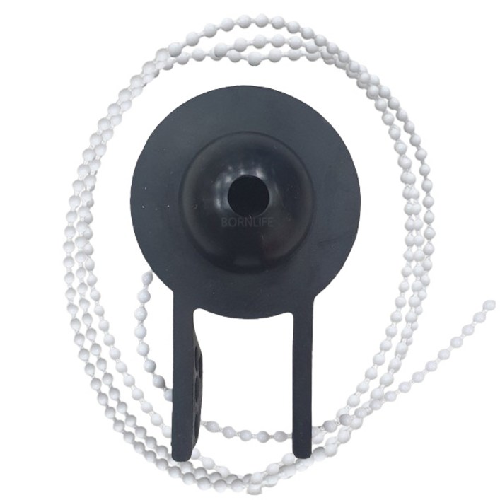 본라이프 양변기 덮개 PVC 마개 변기구슬줄 총120cm, 검정 본라이프 양변기 덮개 PVC 마개 변기구슬줄 총120cm, 검정