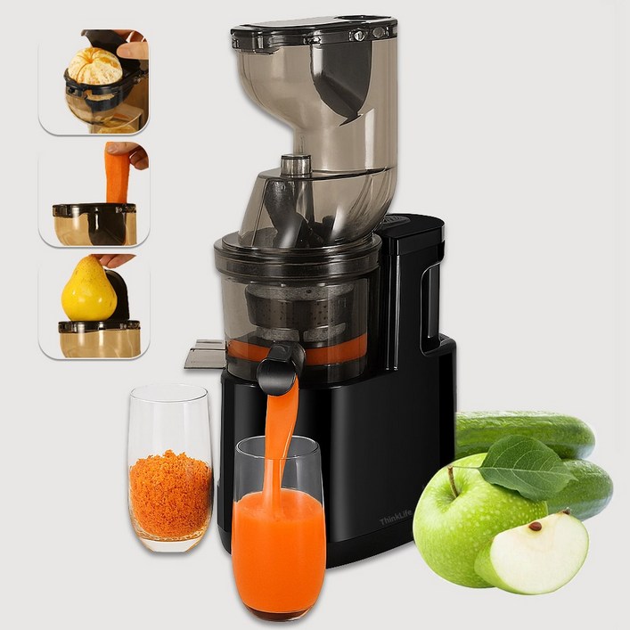 씽크라이프 가정용 저속 레몬 착즙기 간편세척 저소음 자동 주스 원액기