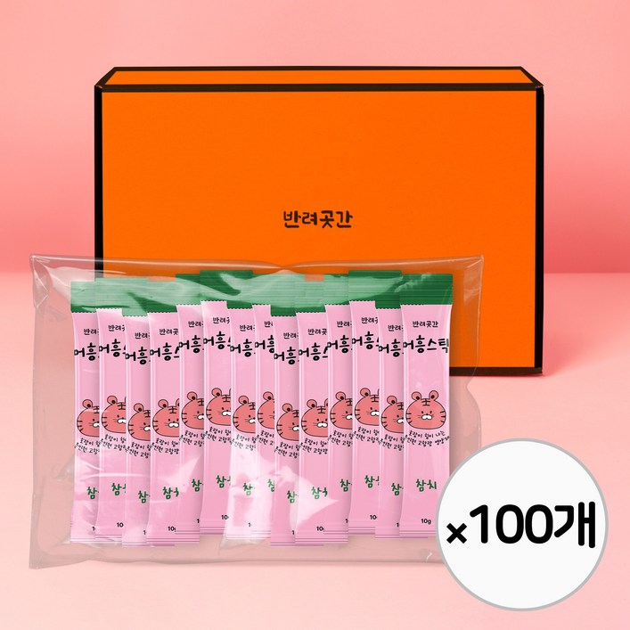 반려곳간 짜먹는 고양이간식 100스틱 영양제 대용량 선물포장, 10g, 100개, 참치