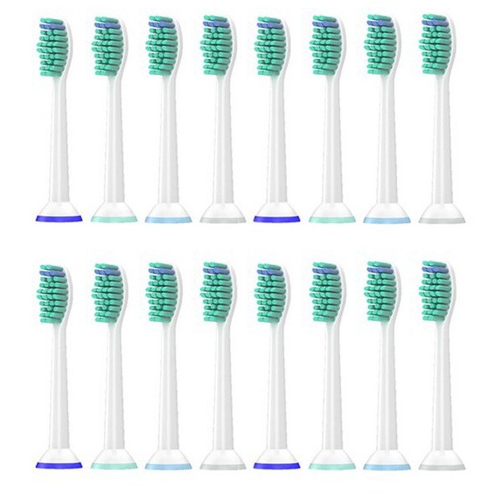 필립스 호환 전동칫솔모 HX6512 HX6530 HX6535 호환 리필모 토비메모리, 16개, 필립스 호환모