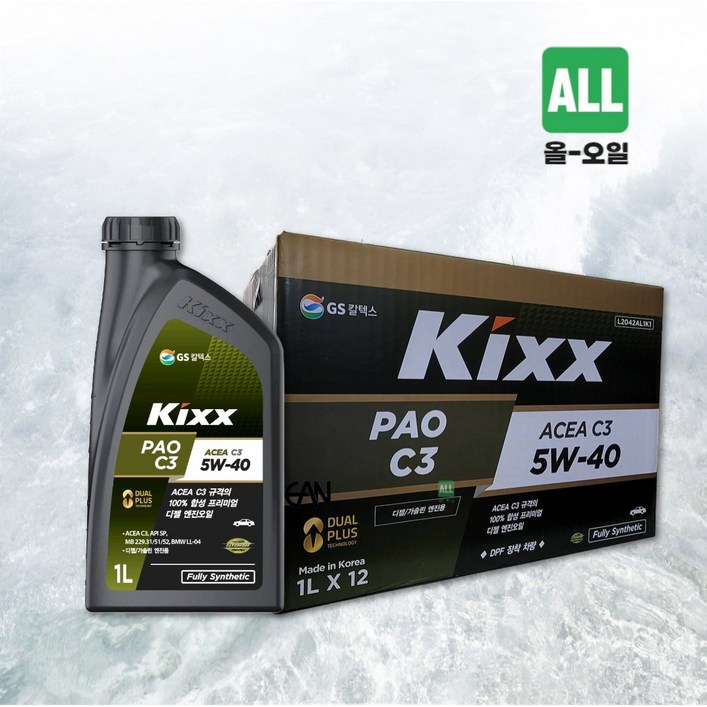 GS KIXX PAO C3 5W40 합성엔진오일 1L