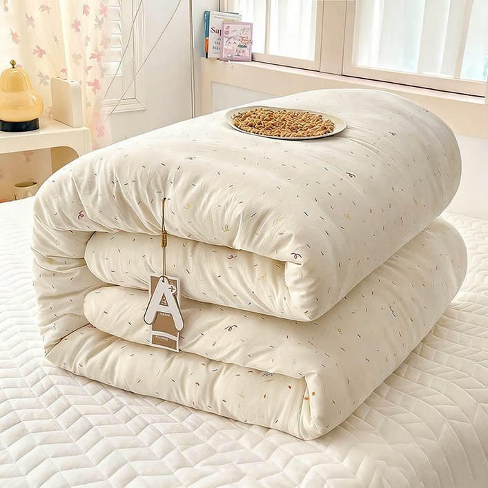 차렵이불 고밀도 부드러운 양면 동계 차렵이불 사계절 가정용 워싱 이불