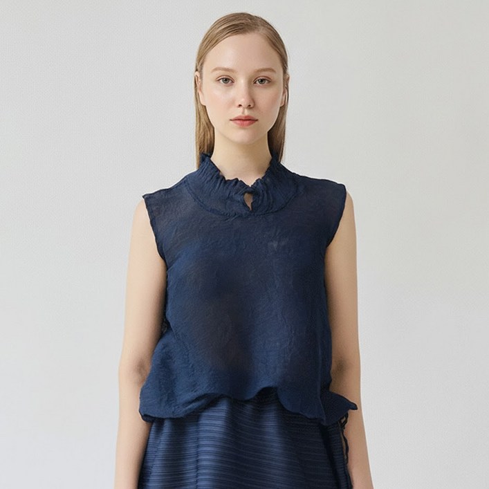 피네플리츠 민소매 카라 스트링 탑 7 color