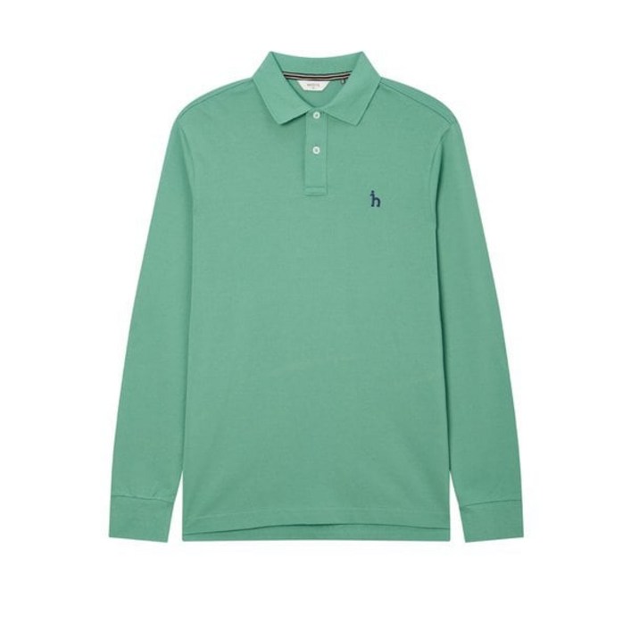 헤지스 그린 긴팔 카라 티셔츠 HZTS4A201E2