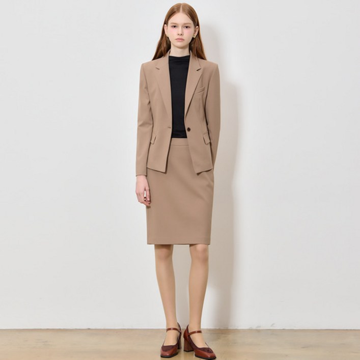리스트 리스트(LIST)  모던 원버튼 셋업 재킷+팬츠+스커트 3종세트 (택가격: 574000원)