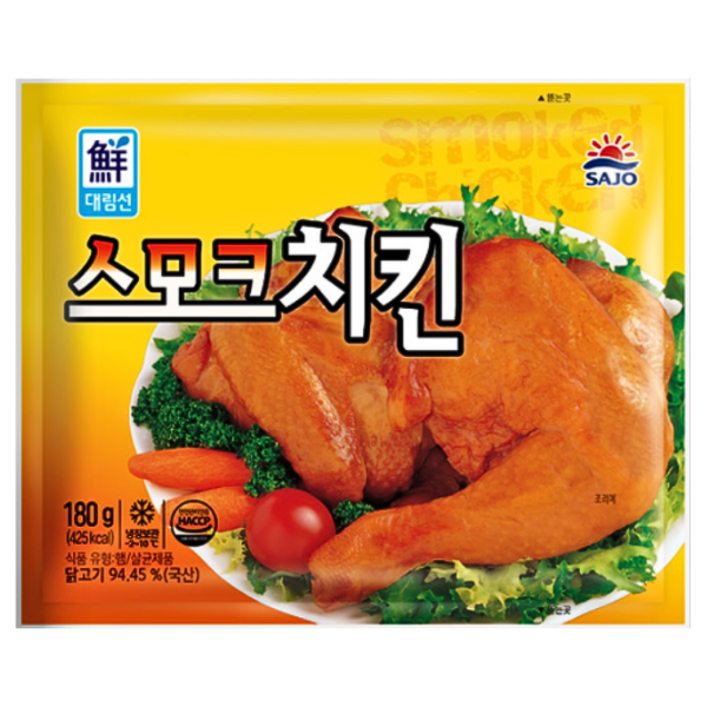 사조대림 대림냉장 스모크치킨 180g 팩 훈제치킨닭다리