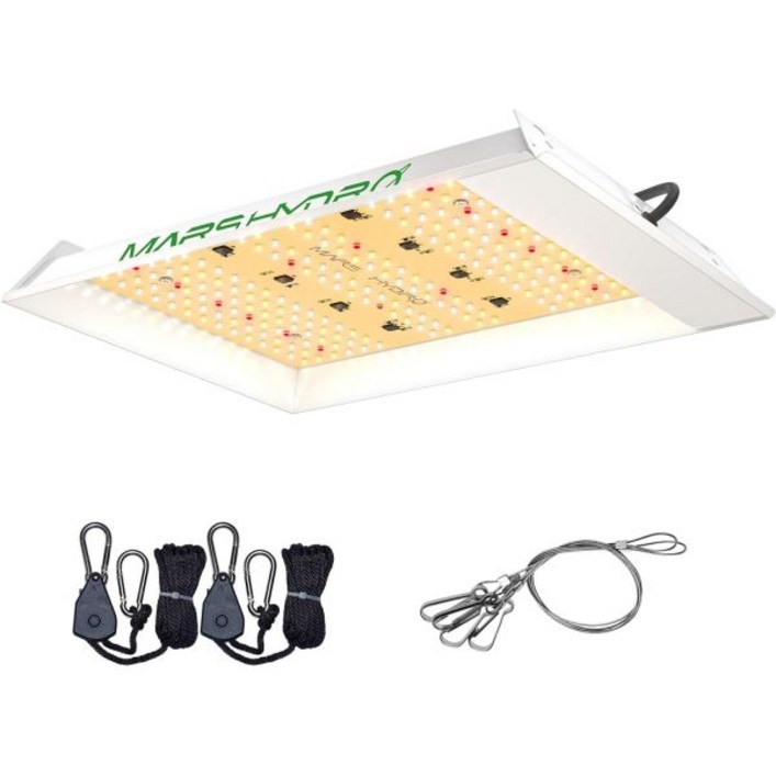 프리미엄 MARS HYRO 2024 TS600 100W LED Grow Light 2x2ft 커버리지 수경 실내 식물 파종 식물을 위한 새로운 다이오드 레이아웃 풀 스펙트럼 성