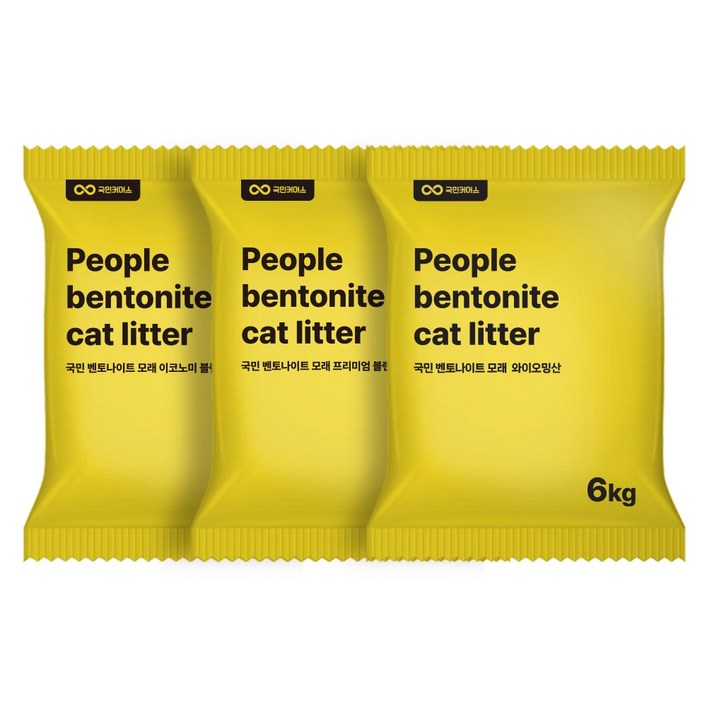 국민모래 블렌드 와이오밍 18kg 벤토나이트 고양이 배변모래