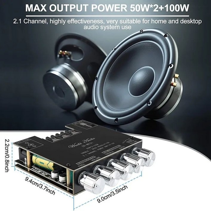 블루투스 5.0 100W DIY 앰프모듈 키트 ZXMT21