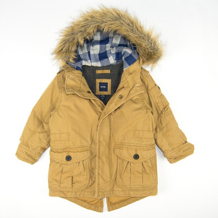 자바구제 206.갭 베이비 후드퍼 야상점퍼정품남아 1824M