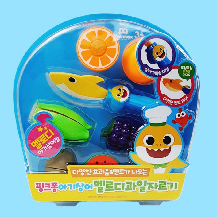 핑크퐁 멜로디 과일자르기 아기상어 배터리 교체 요망, 1개
