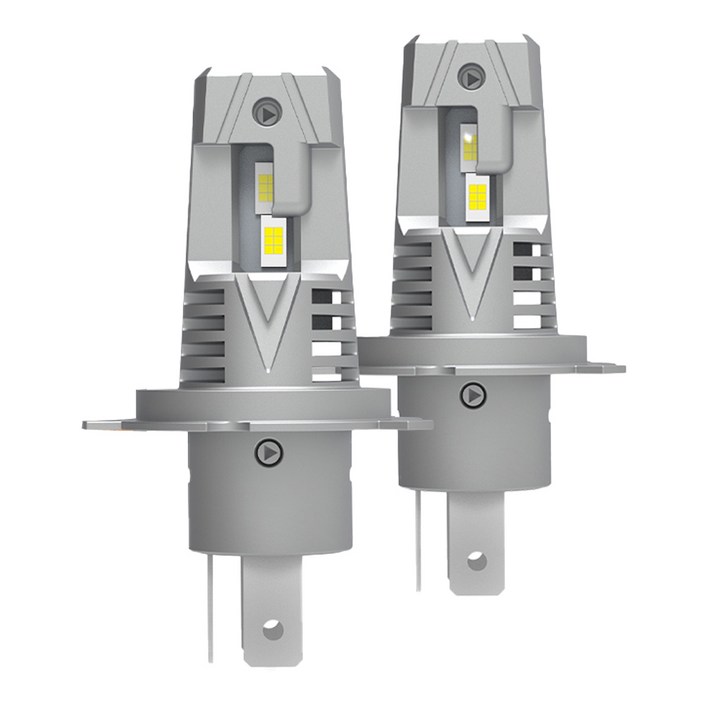 V7 LED전조등 12V 24V 겸용 승용차 화물차 헤드라이트, H4, 2개