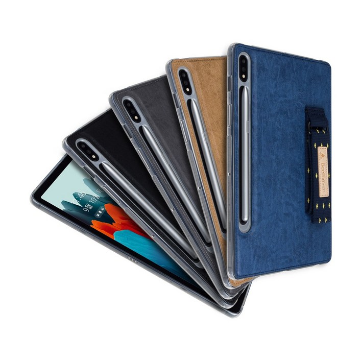 베토벤 갤럭시 탭A8 핸드그립 케이스 SMX200, X205, 03베이지