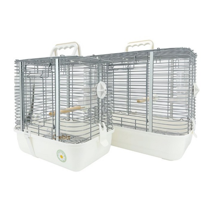 CAGE.BK008 무광 실버스텐 이동장 모란 코뉴어 퀘이커 카이큐 세네갈 쟈딘 앵무새 외출 산책 여행