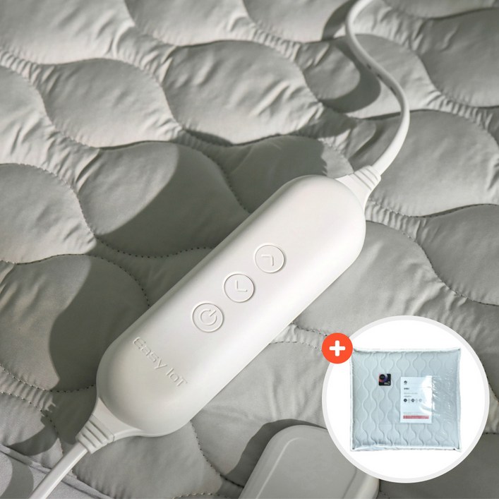 [전자파없는 26년형] 한일의료기 x 오테너 IOT 그래핀 탄소매트 특허받은 20온스 두툼한 카본매트, 04. 킹 분리난방 160x200, 아이보리