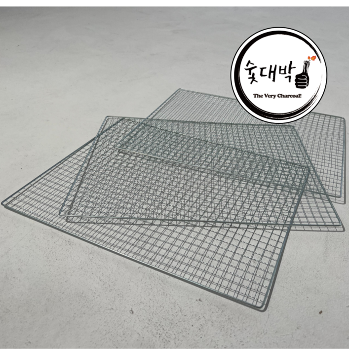 숯대박 바베큐 석쇠 사각 그릴 태망, 60개