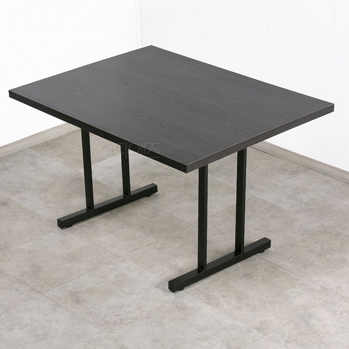 오디엔즈 BT11090 블랙스틸 쌍다리 식탁테이블 W1100xD900  노래방 주점용 테이블, 주문시 추가문구에작성