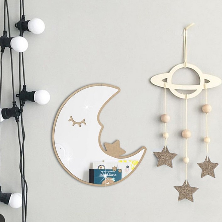 우드 구름 아이방인테리어 행성 원목모빌 가랜드 아기방 꾸미기