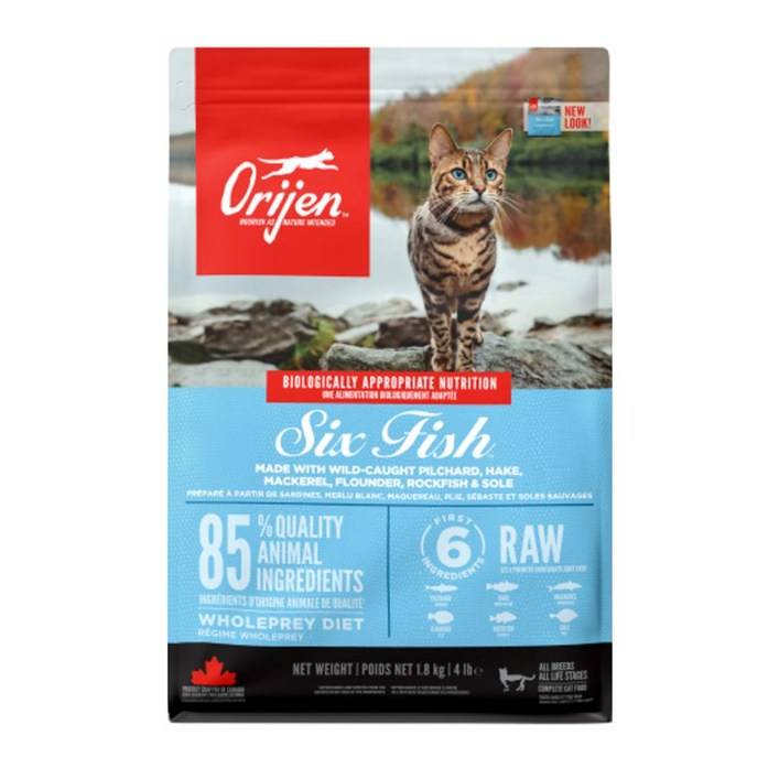 오리젠 전연령 6 피쉬 고양이 건식사료
