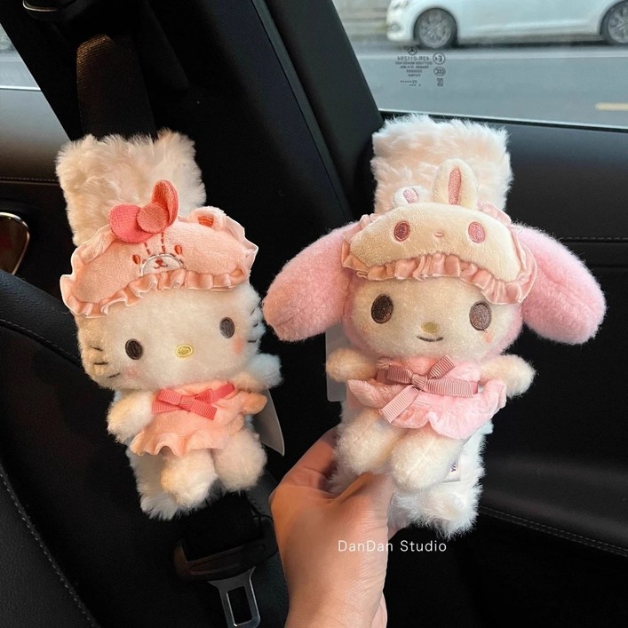 산리오 헬로키티 안전벨트 커버 2PCS